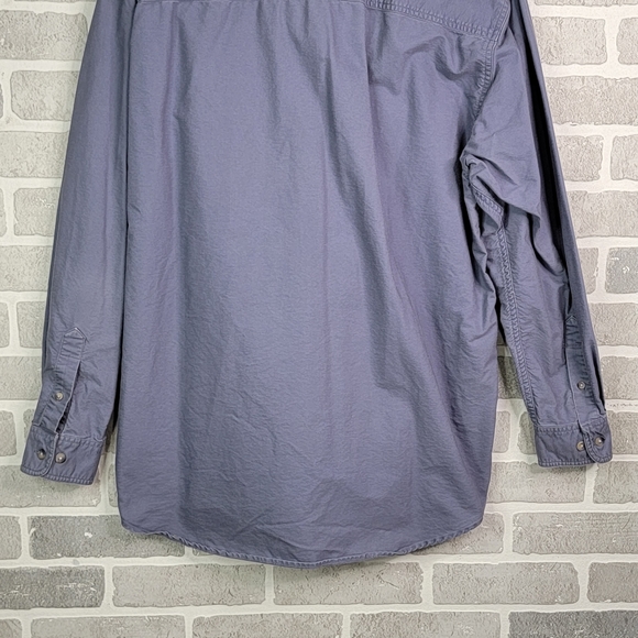 Chase Authletics Racing Blue Casual Button Down Long Sleeve Men's Size L - Picture 6 of 15